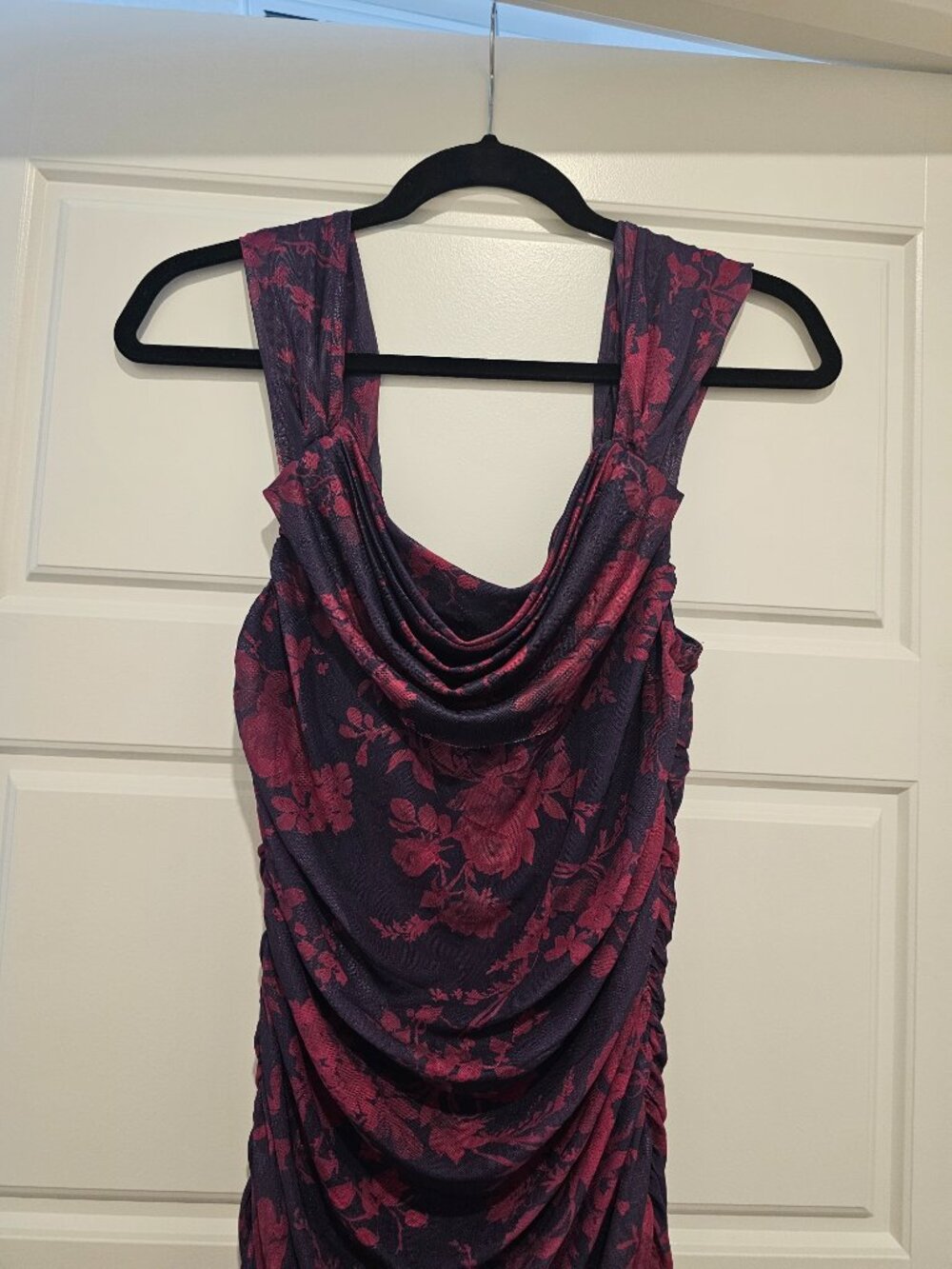 KUTUMAI Off The Shoulder Maxi Long Dress Corset Ruched Bodycon Cocktail Formal - Picture 5 of 9